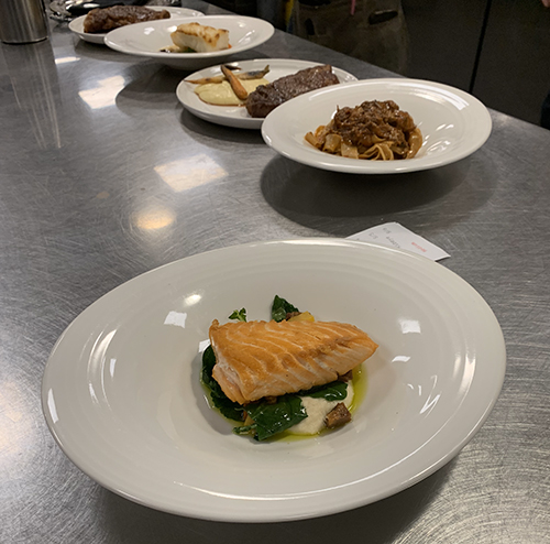 A Prime Dinners multi-course private dinner preparation Scottsdale